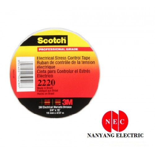 3M 2220 Scotch Electrical Stress Control Tape (3/4" x 15')