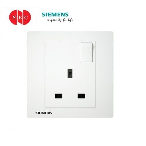 Siemens Relfa 13A 1Gang Switch Socket Outlet (White) (5UB1312-3PC01)
