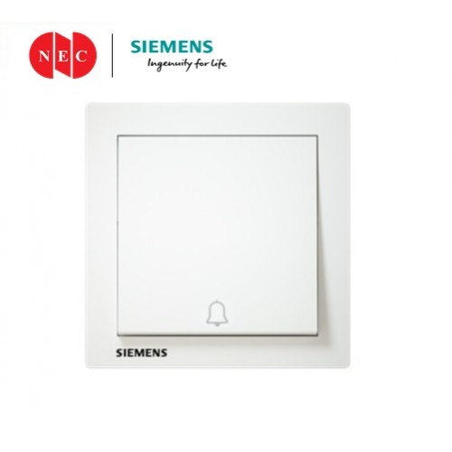 Siemens Relfa 1Gang Bell Press Switch (White) (5TD1312-3PC01)