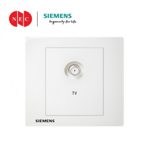Siemens Relfa 1Gang TV & F-Connection (Astro) Socket (White) (5UH1332-3PC01)