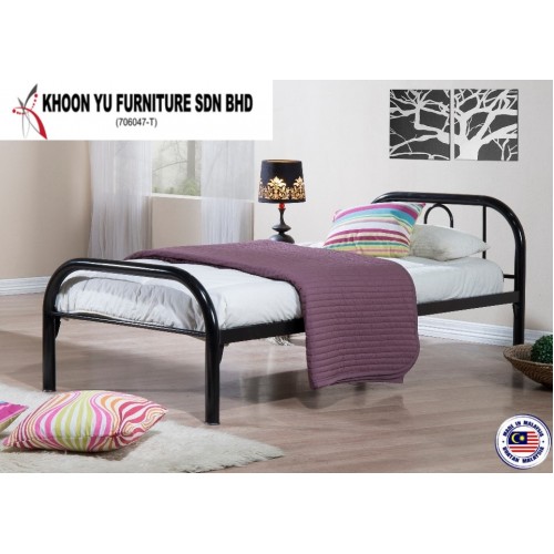 Bedroom Furniture, Metal Single Bed Frame - TS Safari Single bed - Made in Malaysia - For Local & Export