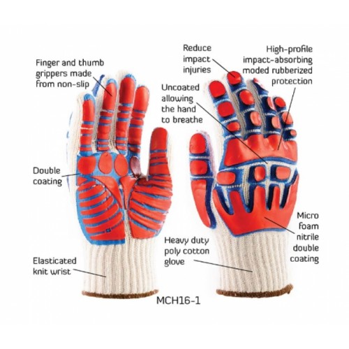 2RABOND Mechanical Impact & Anti Vibration Gloves MCH16 Forex 2
