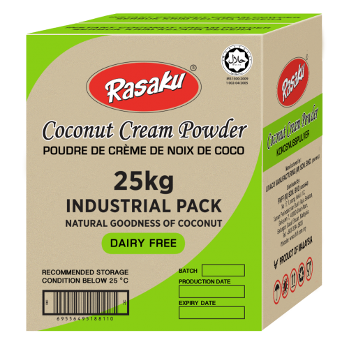Coconut Milk Powder 25kg (50% fat Dairy Free) Rasaku Brand by FKFF Sdn Bhd Malaysia food ingredient supplier